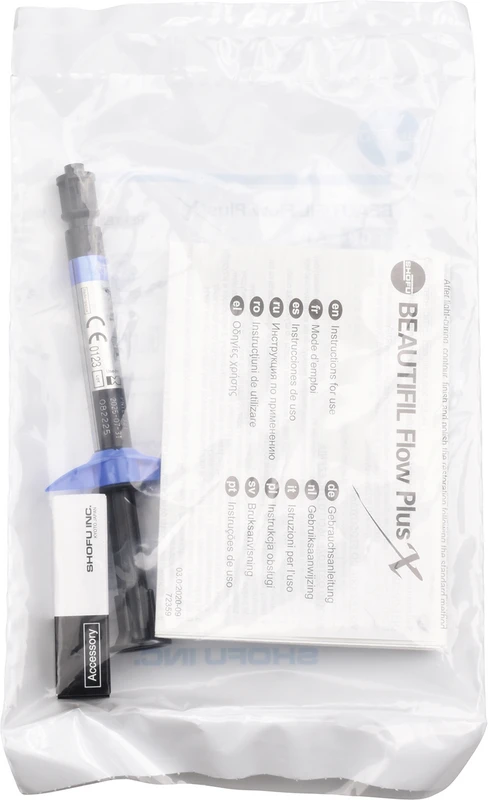 BEAUTIFIL Flow Plus X Spritze 2,2 g A1, F03 inklusive 5 Spritzenaufsätze