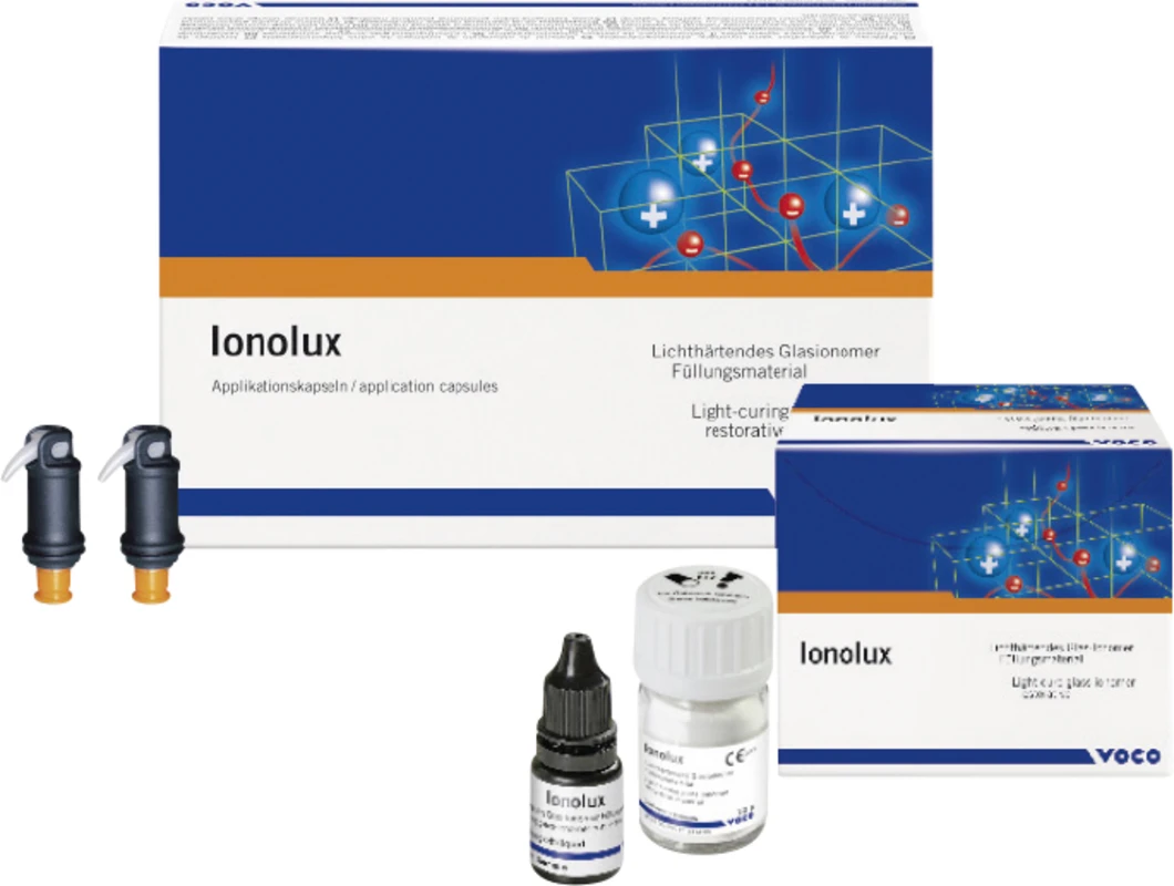 Ionolux® Packung 12 g Pulver A3, 5 ml Flüssigkeit, 1 Anmischblock, Zubehör