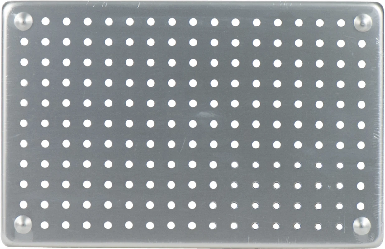ALUMINIUM TRAY Stück Tray silber 28 x 18 cm, perforiert