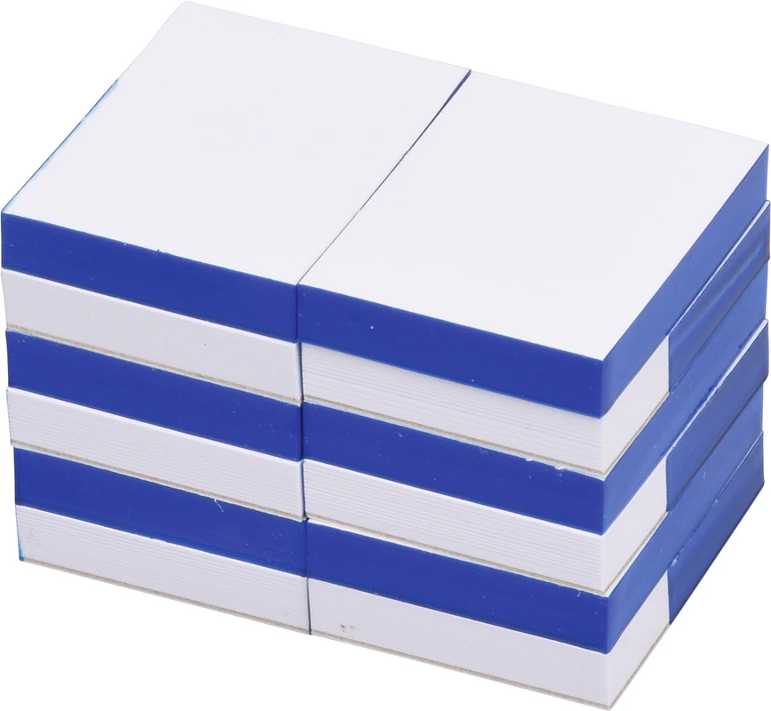 Anmischblöcke Packung 12 Blöcke klein, 40 Blatt, mattiert, zweineinhalbseitig geblockt, 3,5 x 4,5 cm