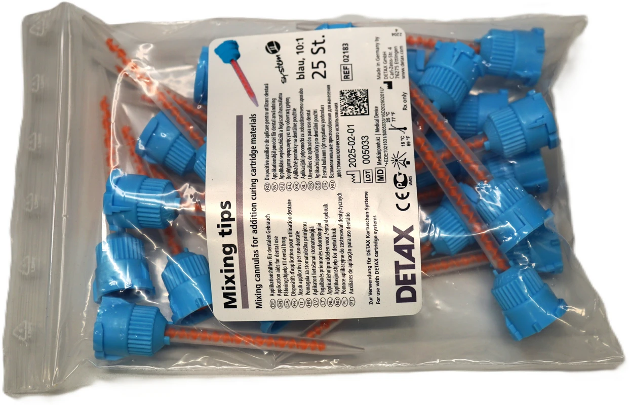 DETAX Mischkanülen blau 10:1 DETAX
