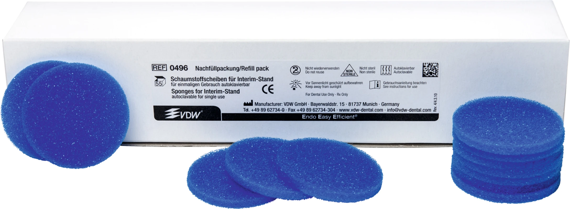 Interim-Stand Nachfüllpackung 55 Schaumstoffscheiben