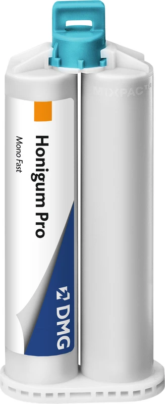 Honigum Pro Mono Fast Packung 2 x 50 ml Doppelkartusche, 4 Automix-Tips, 4 Intraoral-Tips