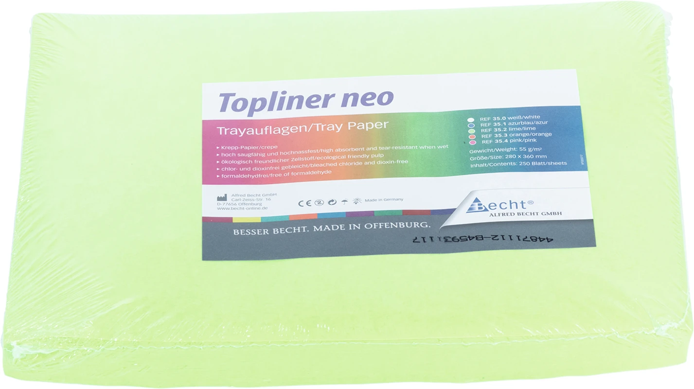 Topliner neo Packung 250 Stück 28 x 36 cm, lime