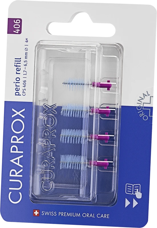 CURAPROX CPS perio Nachfüllpackung 4 Stück 406 pink, &Oslash; 1,7-6,5 mm