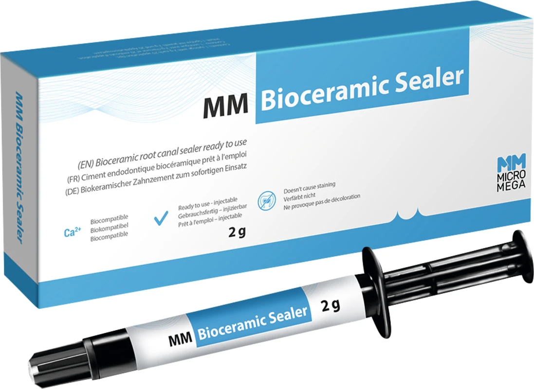 MM Bioceramic Sealer Packung 2 g Spritze, 20 Tips