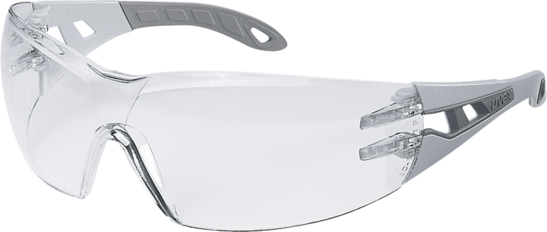 Hager iSpec® Pure Fit Stück Brille, Fassung hellgrau/grau, Scheibe farblos