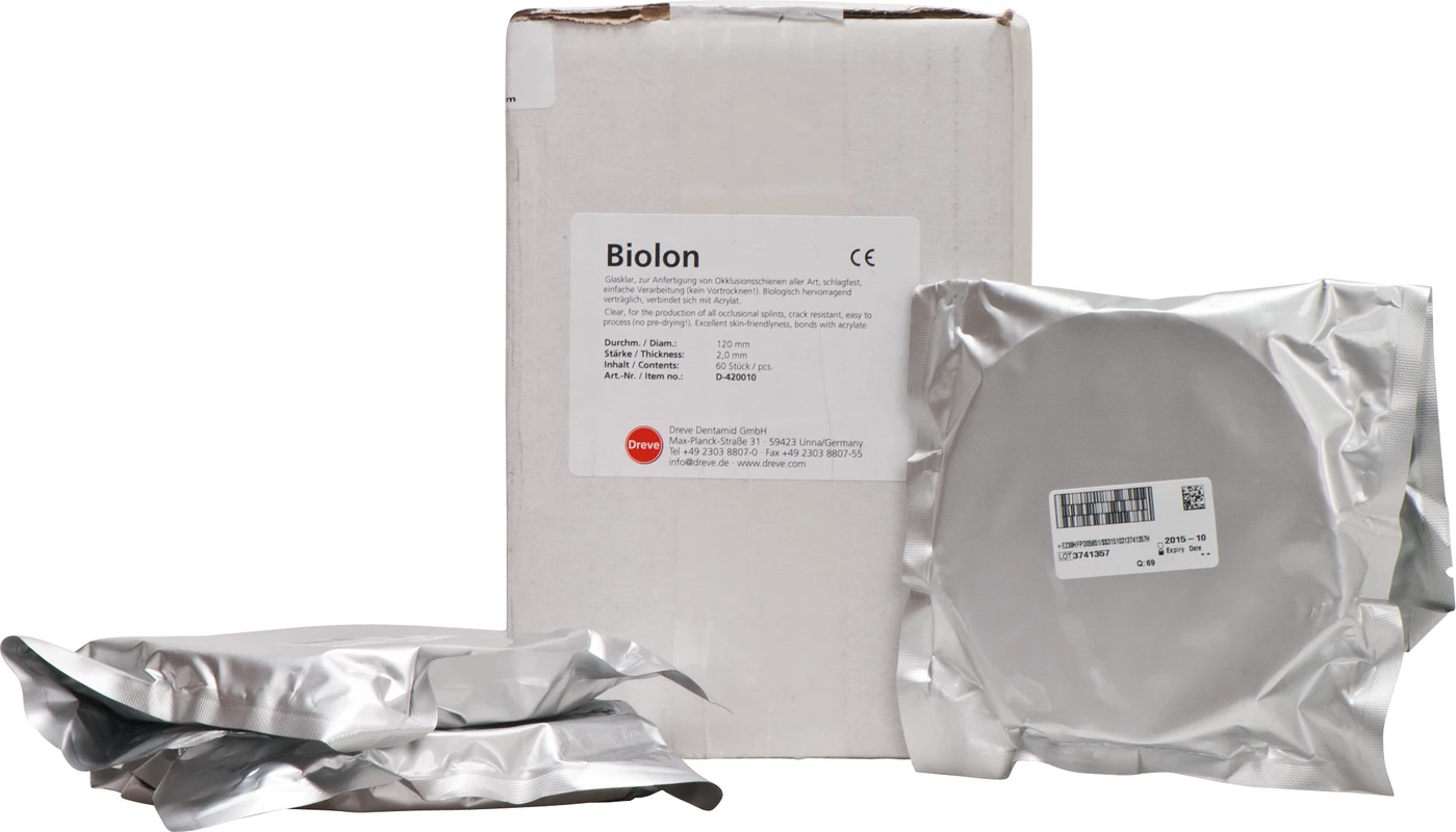 Biolon Packung 50 Stück klar-transparent, Ø 120 mm, Stärke 2 mm