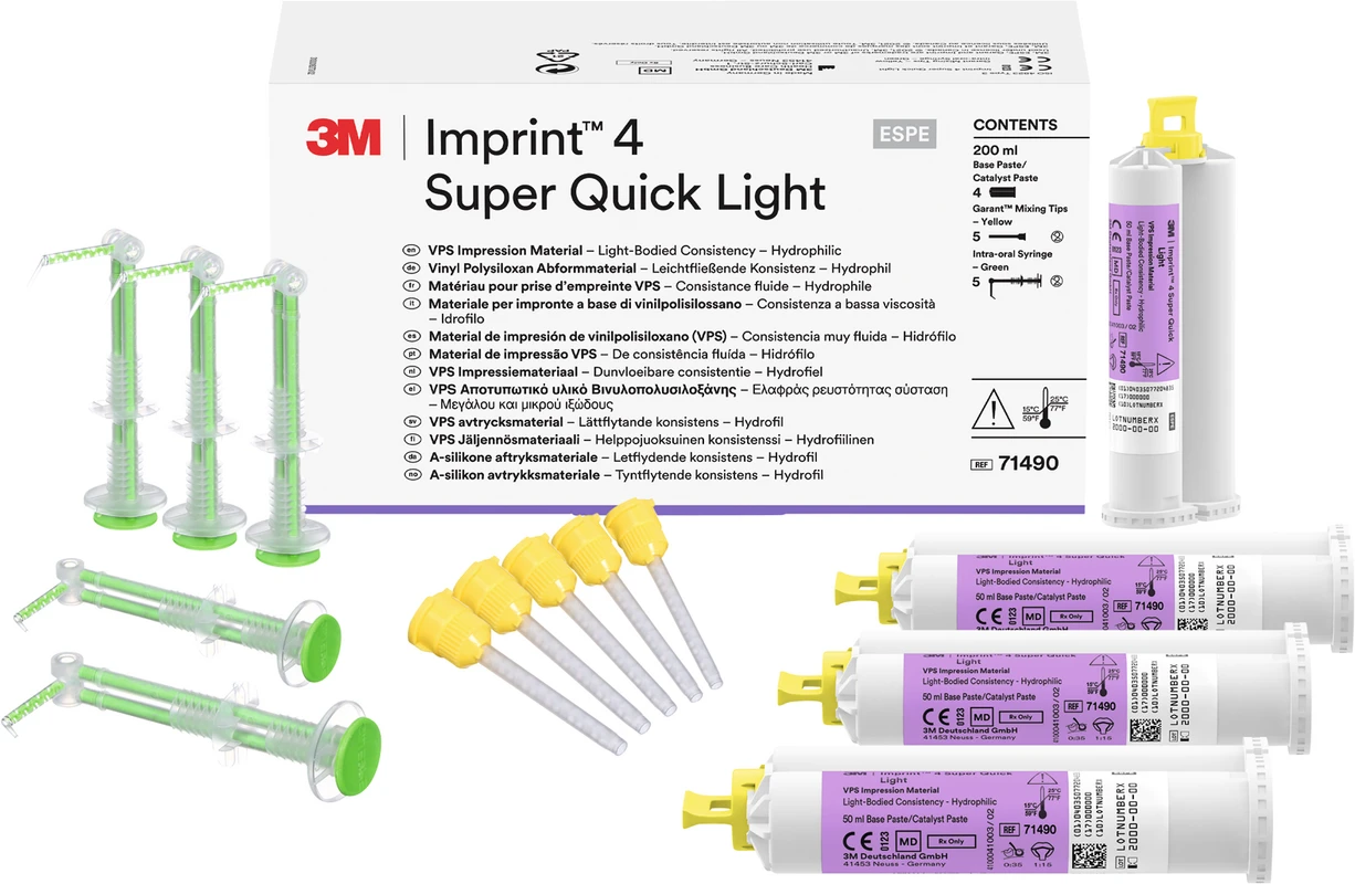 Imprint™ 4 Refill Packung 4 x 50 ml Doppelkartusche Super Quick Light, Zubehör