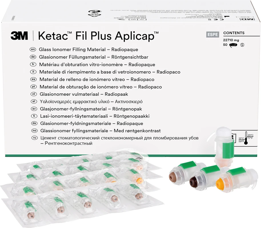 Ketac™ Fil Plus Normalpackung 50 Kapseln (A2, A3, A3,5, A4)