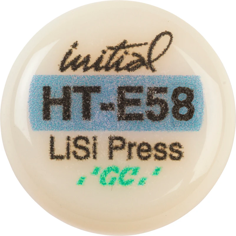 GC Initial™ LiSi Press Packung 5 x 3 g Rohling E58 HT
