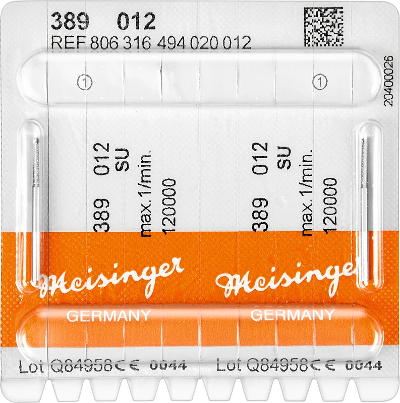 Diamanten 389 Packung 2 Stück blau mittel, FG XL, Figur 494, HM-Spitze, 8 mm, ISO 012