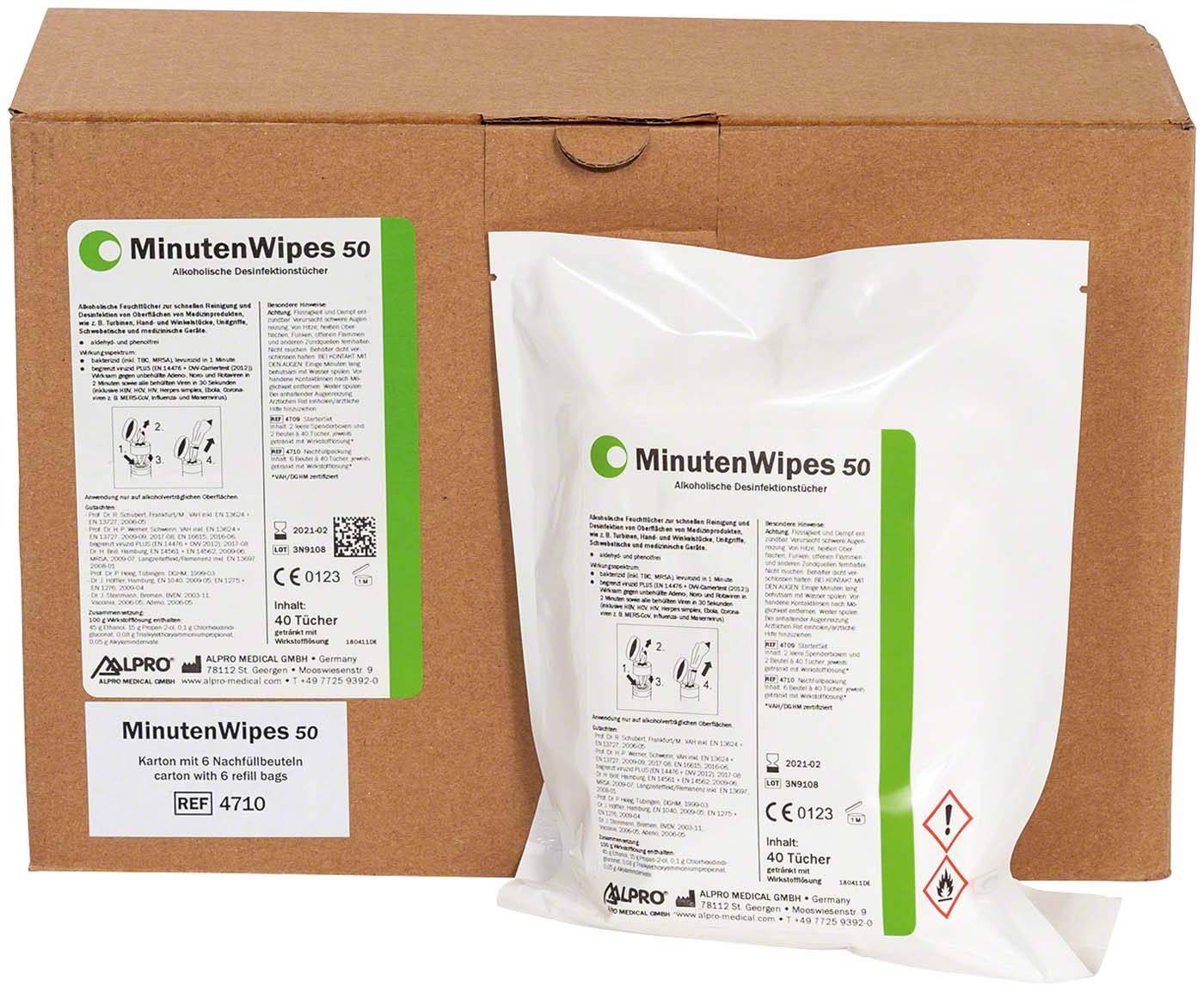 MinutenWipes 50 ALPRO MEDICAL