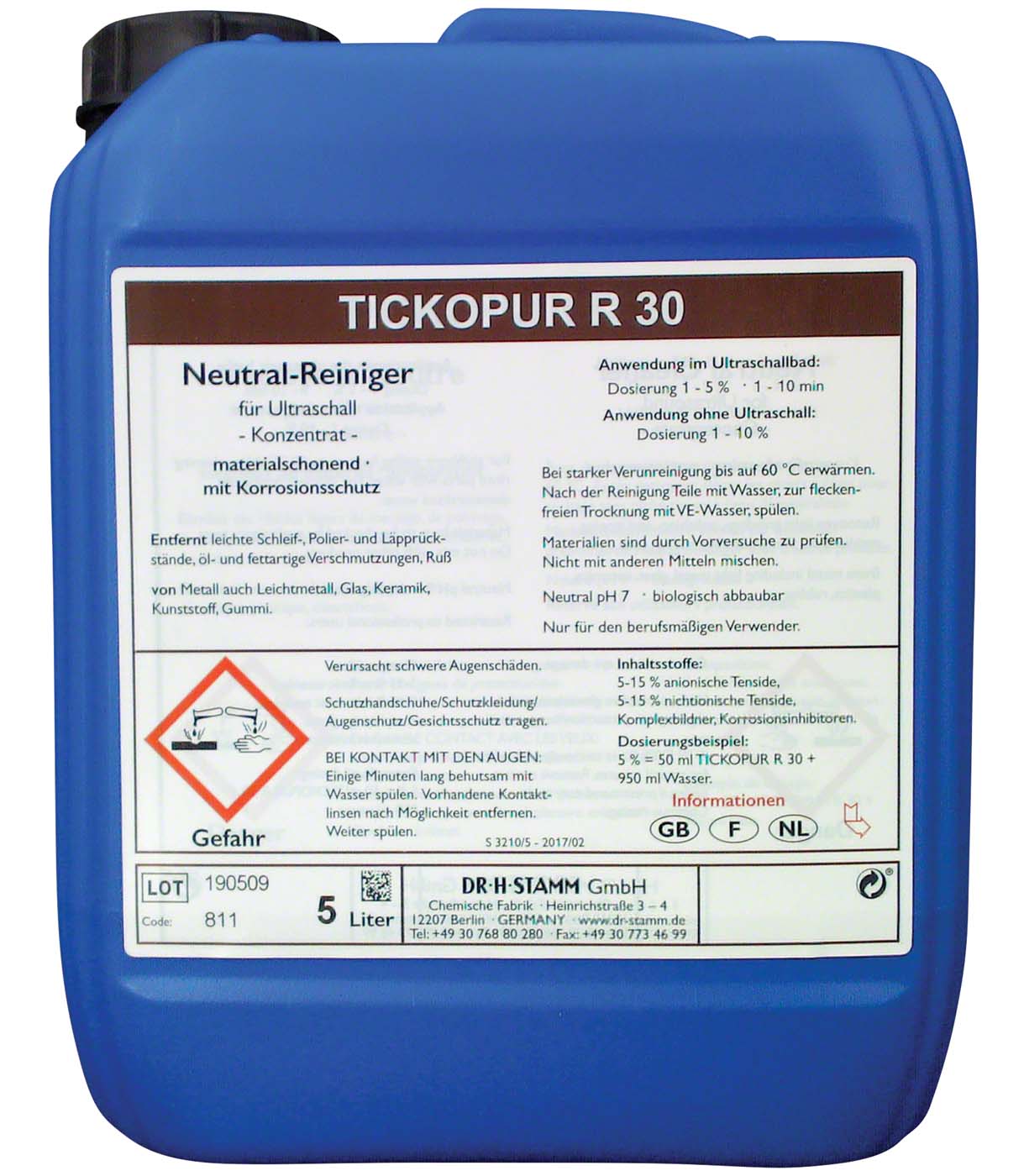 TICKOPUR R 30 Kanister 5 Liter TICKOPUR R 30 Bandelin