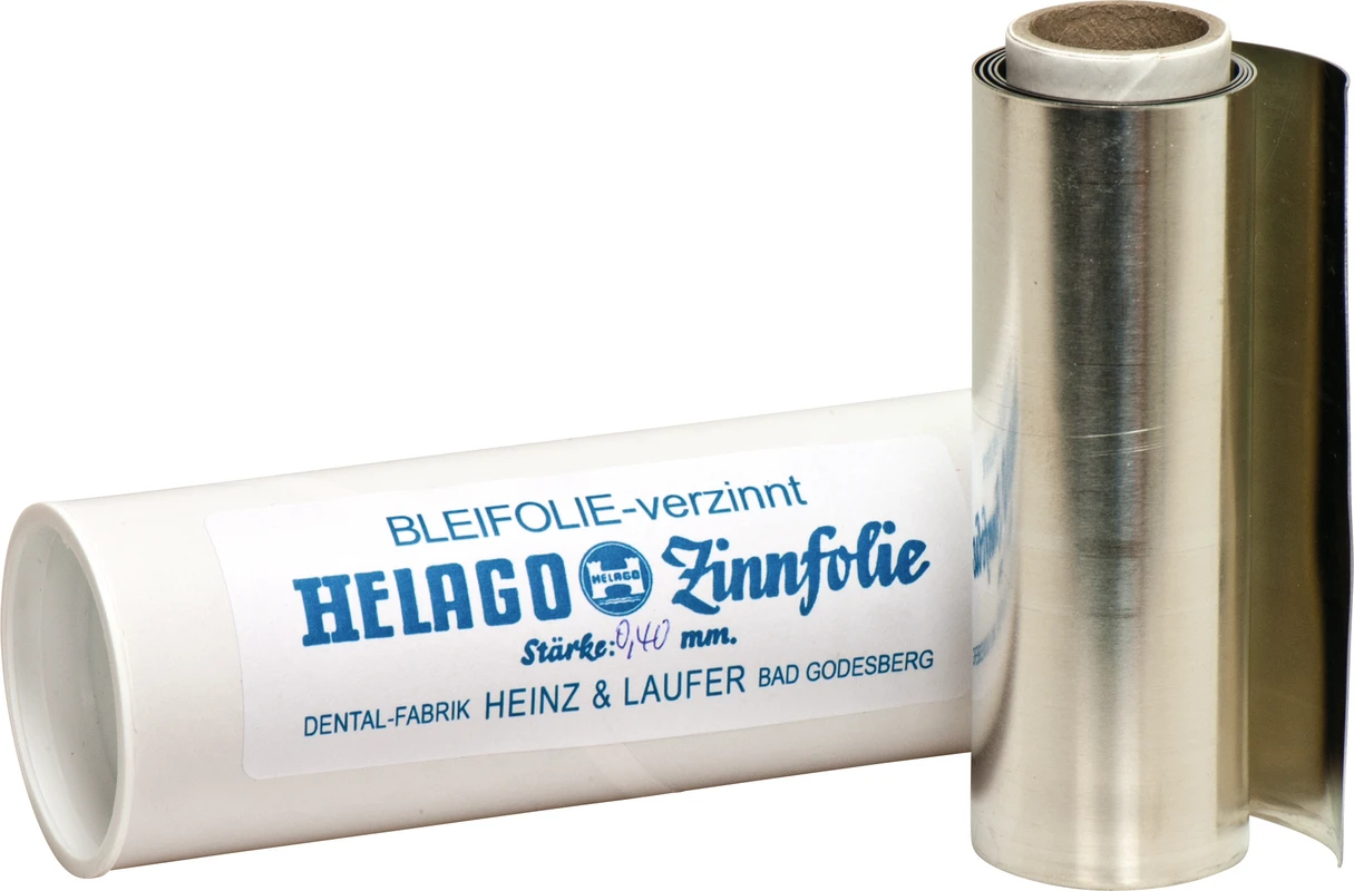 HELAGO Bleifolien verzinnt Rolle ca. 150 g, Stärke 0,4 mm