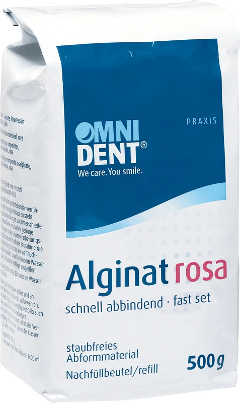 Alginat rosa Beutel 500 g SH Pfefferminz, rosa