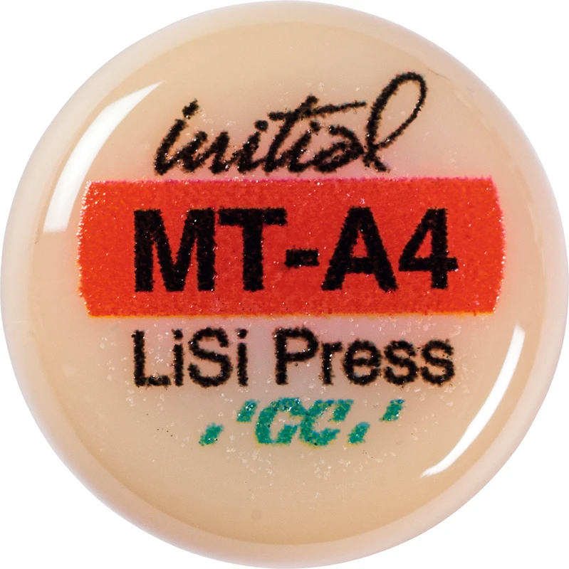 GC Initial™ LiSi Press Packung 5 x 3 g Rohling A4 MT