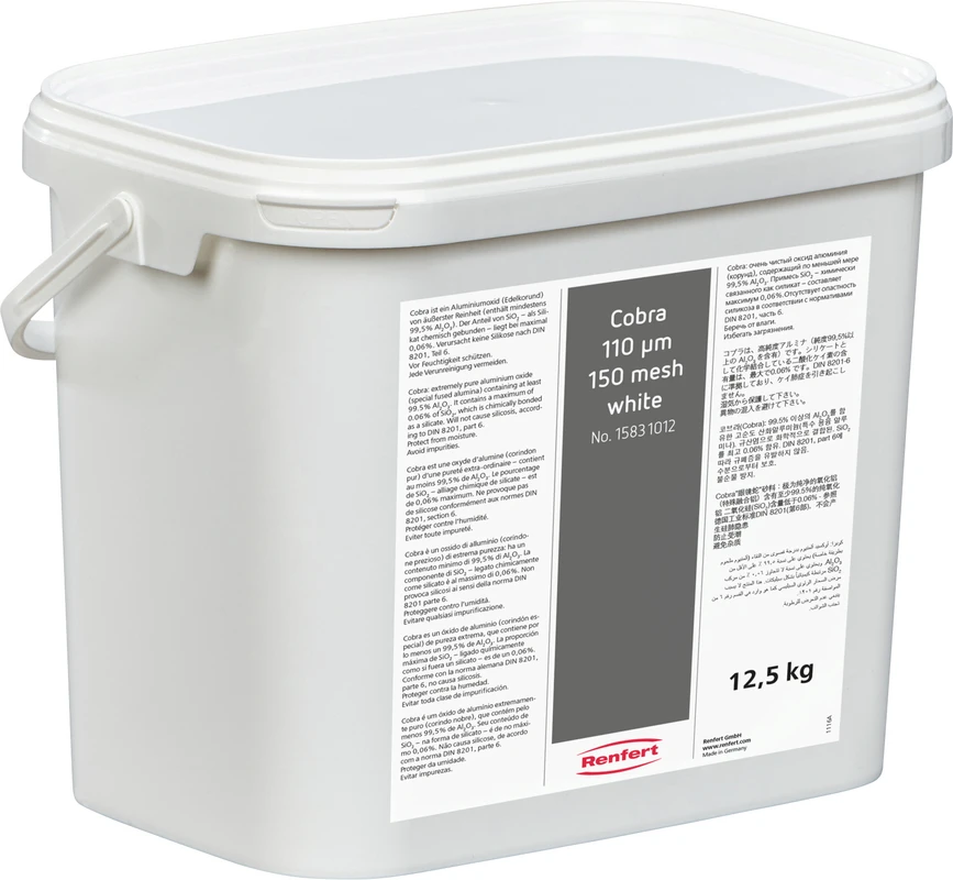 Cobra Aluoxid Eimer 12,5 kg 110 µm