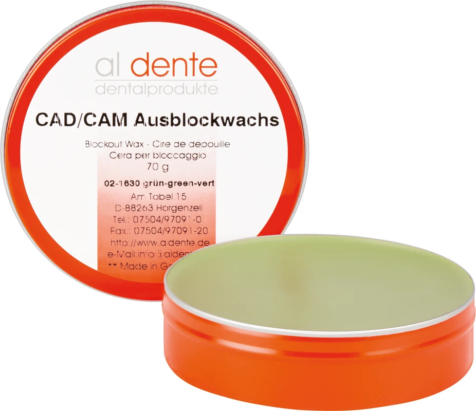CAD/CAM Ausblockwachs al dente Dentalprodukte