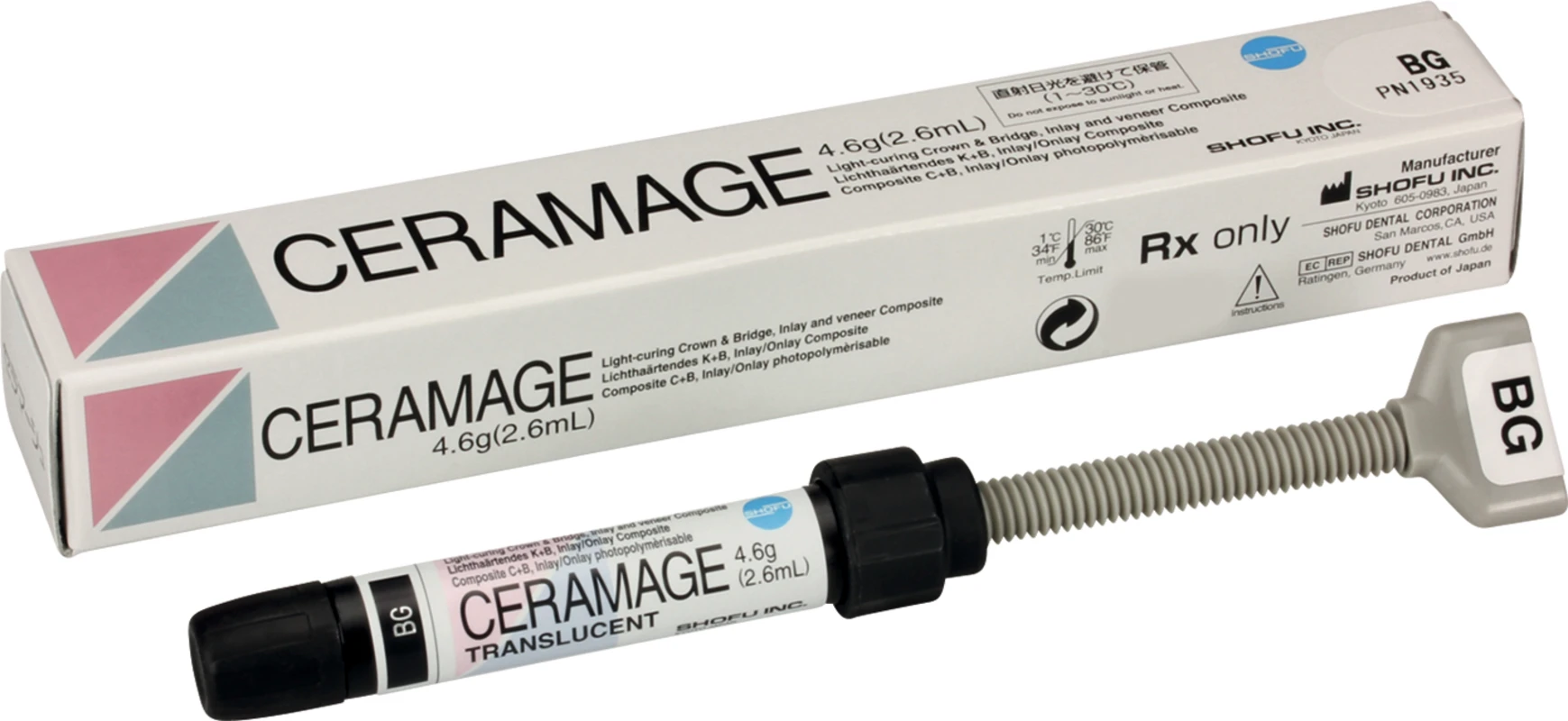 CERAMAGE Spritze 4,6 g transluzenz BG