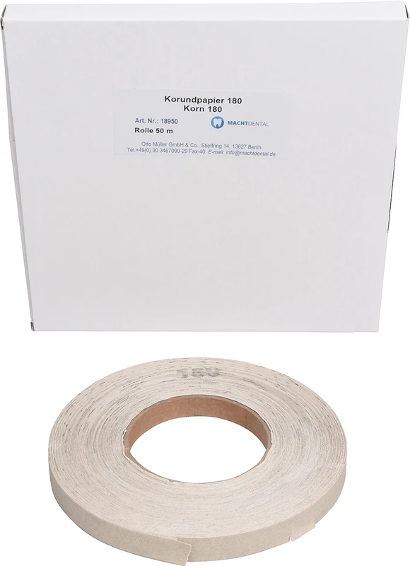 Korundpapier Rolle 50 m, Körnung 180