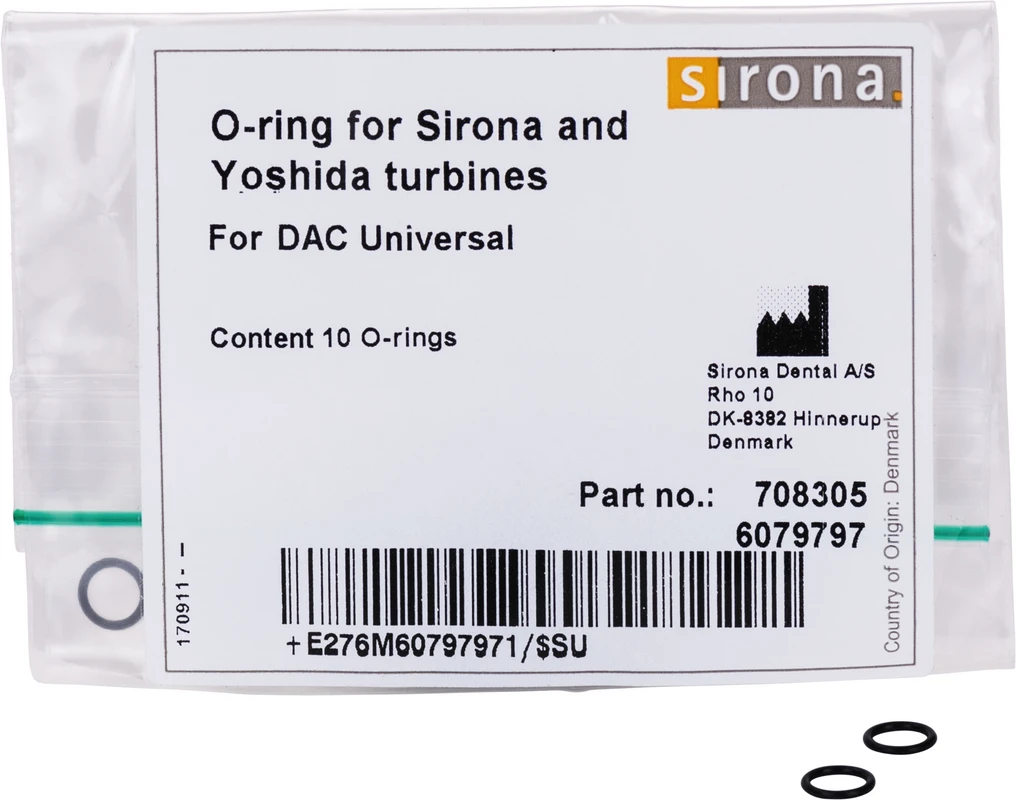 O-Ringe Packung 10 O-Ringe für Sirona/Yoshida-Adapter O-Ringe Dentsply Sirona