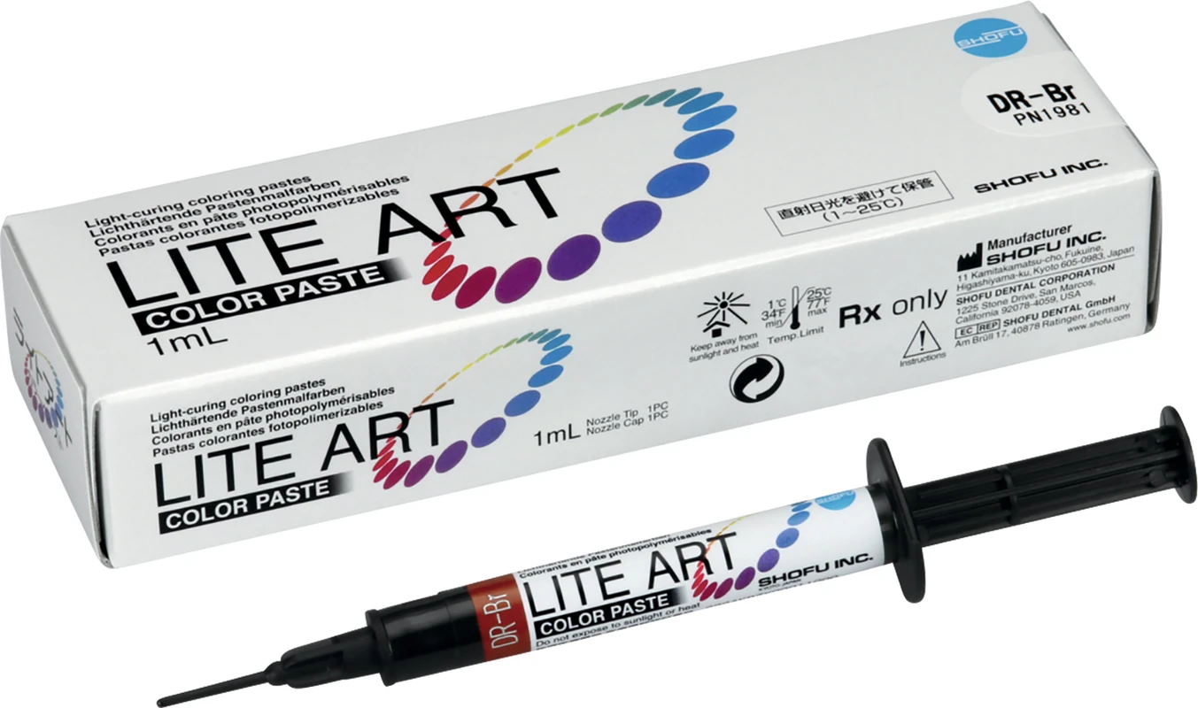 LITE ART Packung 1 ml dark red-brown