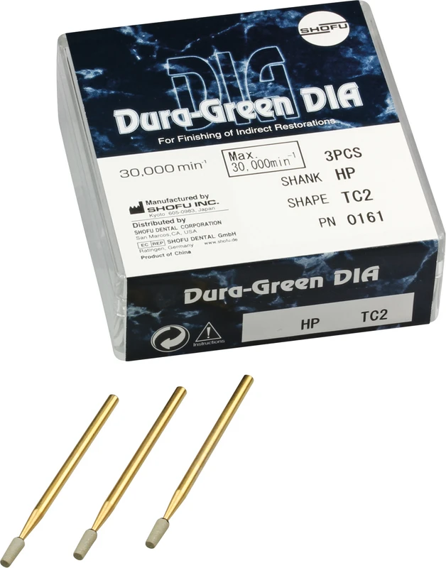 Dura-Green DIA Packung 3 Stück TC2, HP, ISO 025