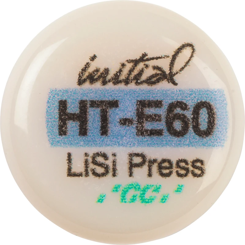 GC Initial™ LiSi Press Packung 5 x 3 g Rohling E60 HT