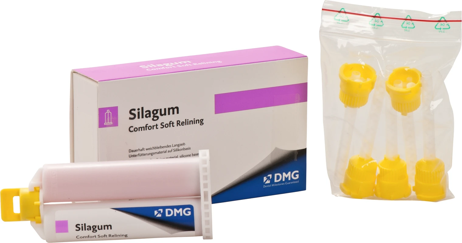 Silagum Comfort Nachfüllpackung 25 ml Doppelkartusche, 5 Automix-Tips