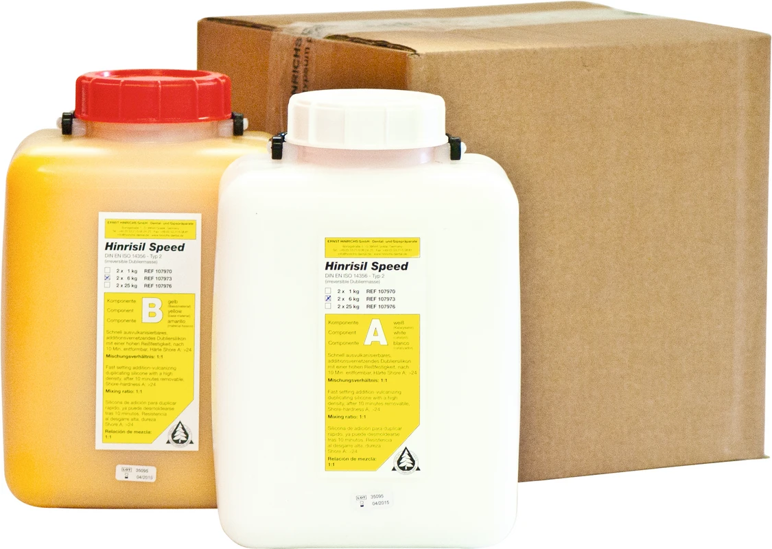 Hinrisil® Speed Karton 6 kg Kanister A, 6 kg Kanister B, gelb