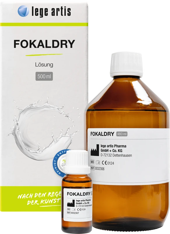 FOKALDRY Packung 480 ml Lösung, 20 ml Lösung inklusive Zubehör