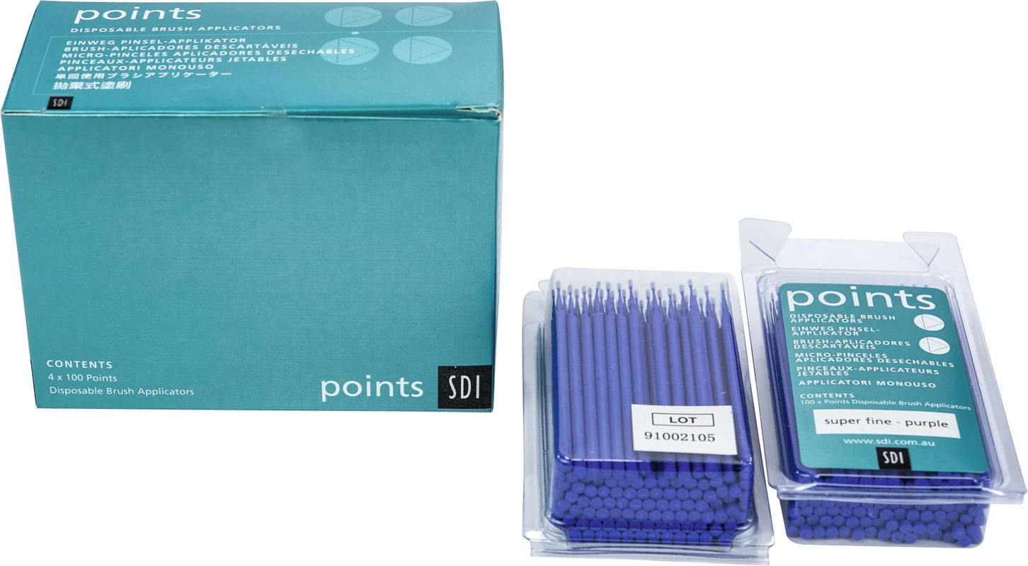 points Pinselapplikatoren Packung 400 Pinsel lila