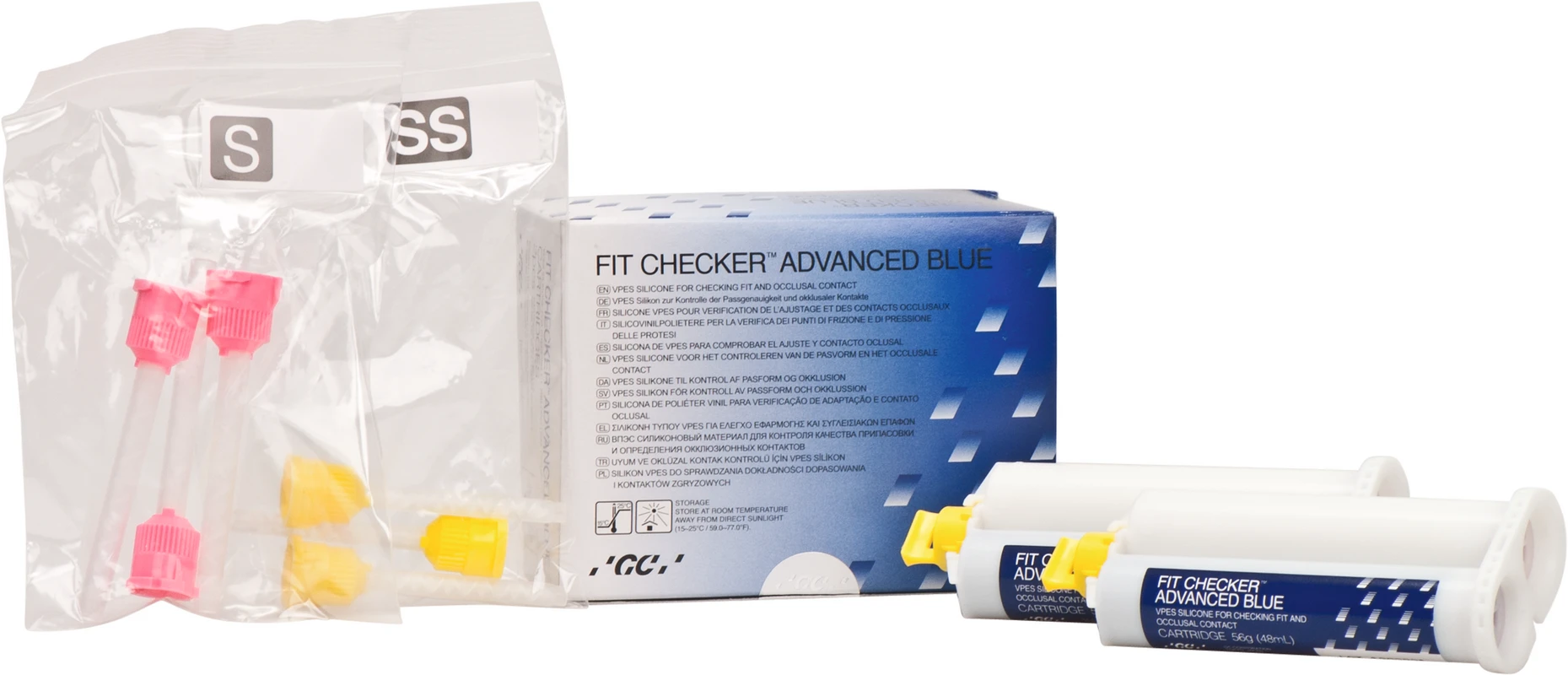 GC FIT CHECKER™ Advanced Blue Kartusche 2 x 56 g Doppelkartusche blau