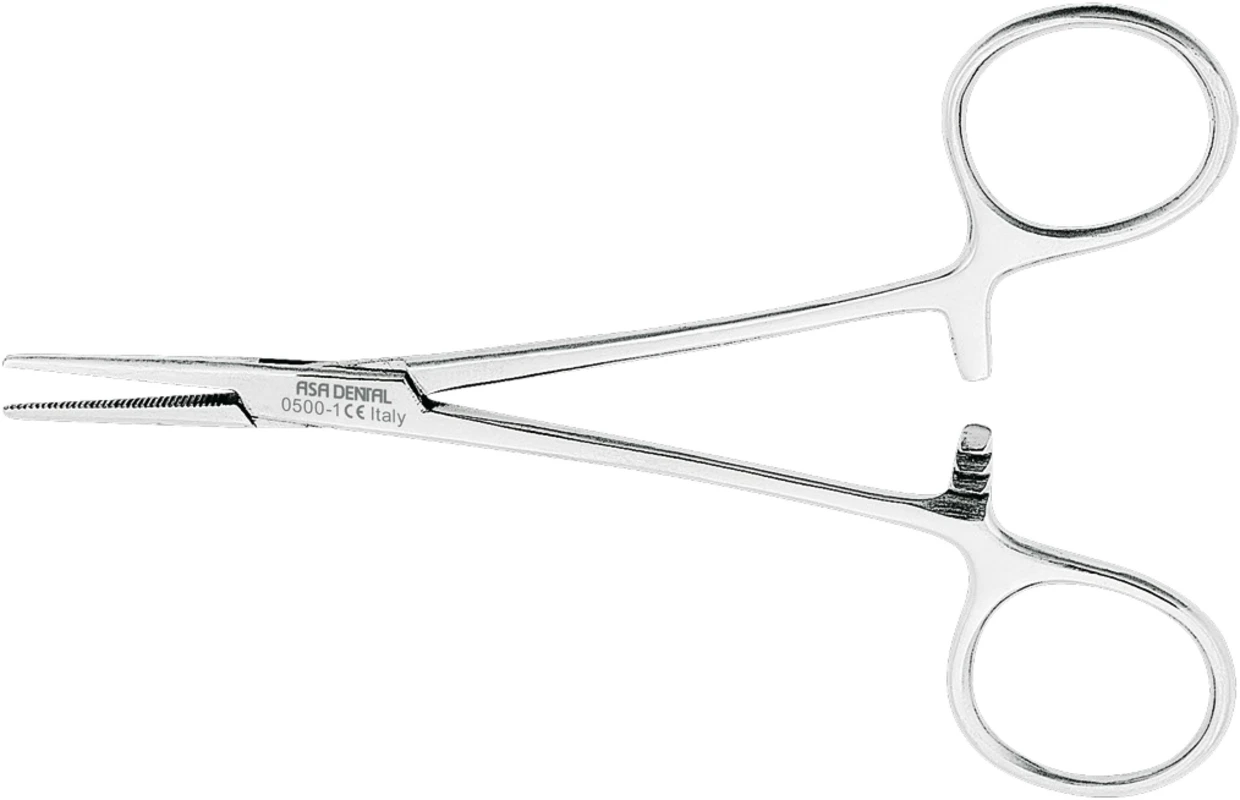 Arterienklemme nach Halsted-Mosquito Stück 0500-1, 12 cm, gerade Arterienklemme nach Halsted-Mosquito ASA Dental