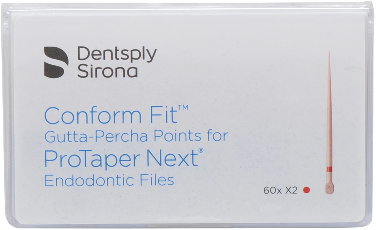 ProTaper Next® Conform Fit™ Guttaperchaspitzen Packung 60 Stück X2 ProTaper Next® Conform Fit™ Guttaperchaspitzen Dentsply Sirona