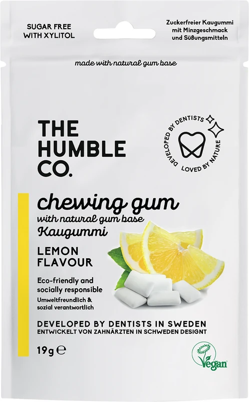Humble Zahnkaugummi Packung 19 g lemon