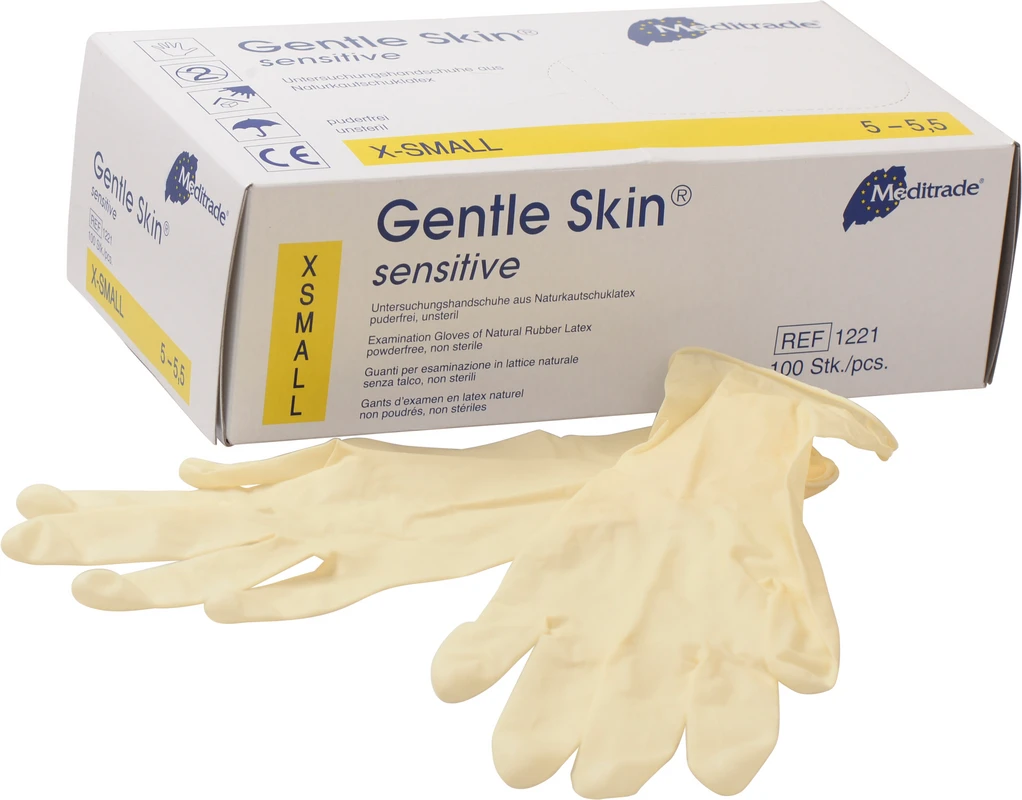 Gentle Skin® sensitive Packung 100 Stück puderfrei, natur, XS