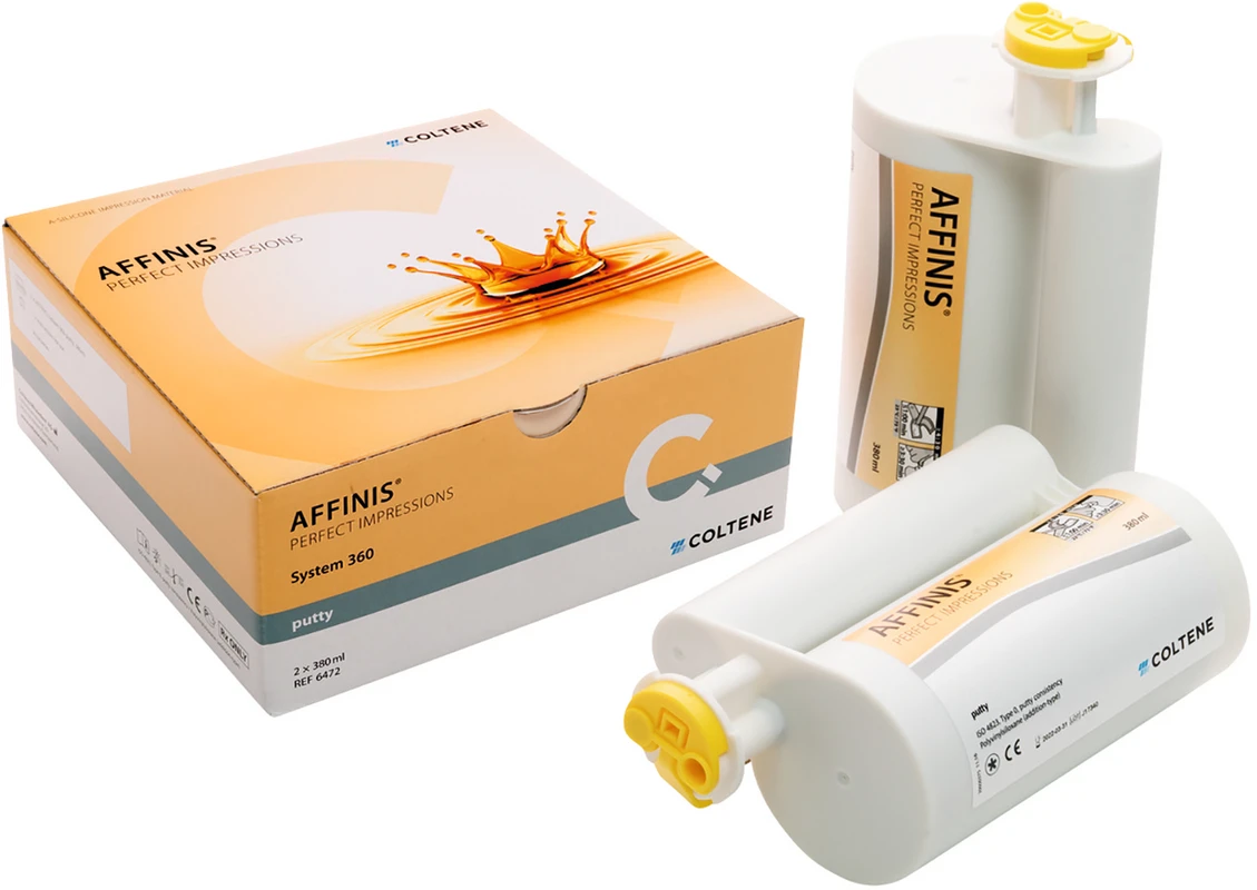 AFFINIS® System 360 Nachfüllpackung 2 x 380 ml Doppelkartusche putty, 1 System 360 Fixationsring