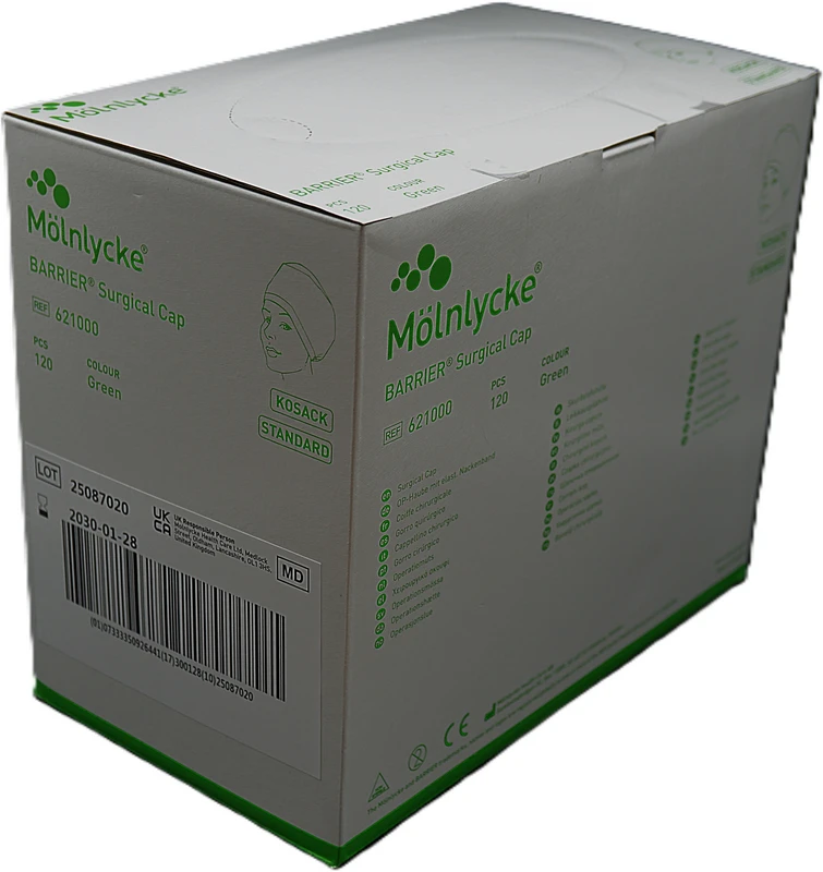 BARRIER® OP-Haube Kosack Packung 120 Stück grün