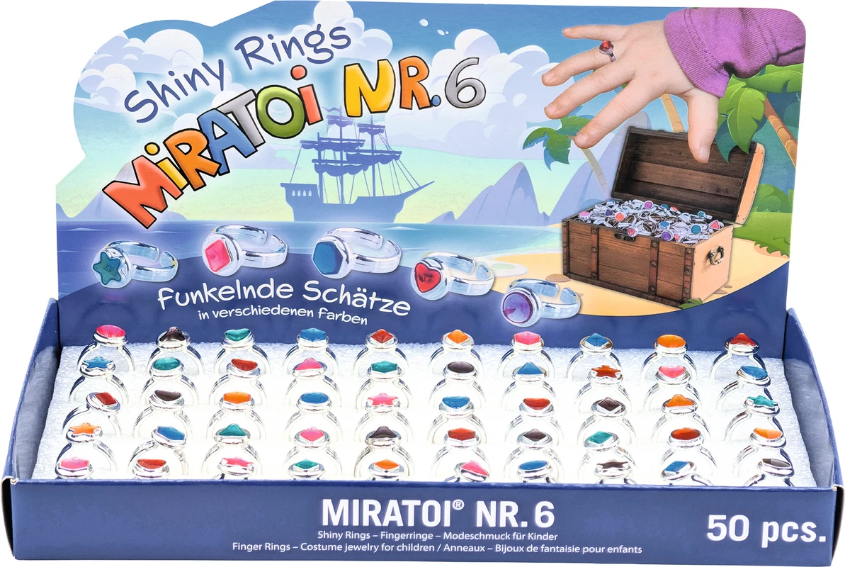 Miratoi® Fingerringe Packung 50 Stück, Nr. 6