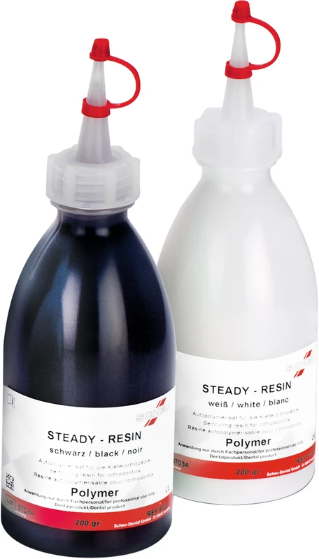 STEADY-RESIN PULVER Flasche 200 g weiß