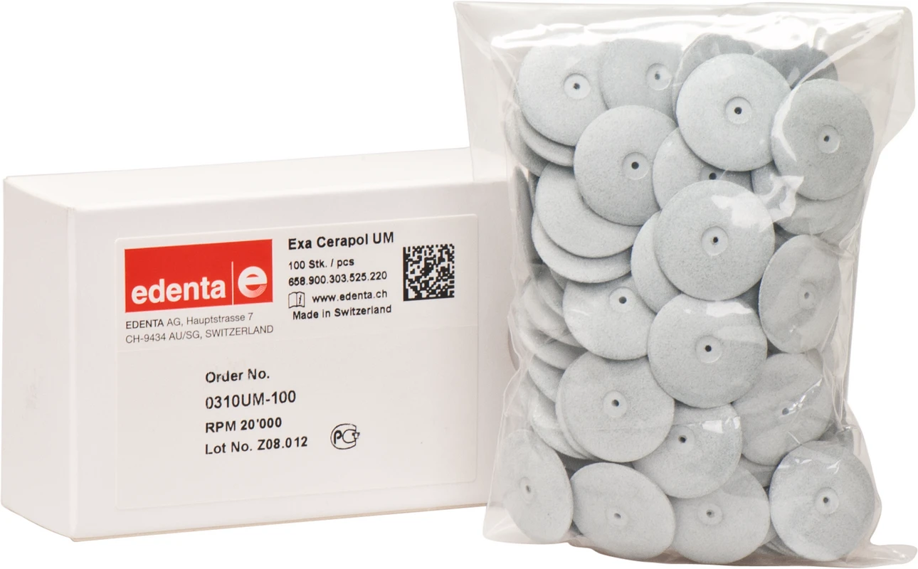 Exa Cerapol Packung 100 Stück unmontiert, hellgrau, Figur 303, 3 mm, ISO 220