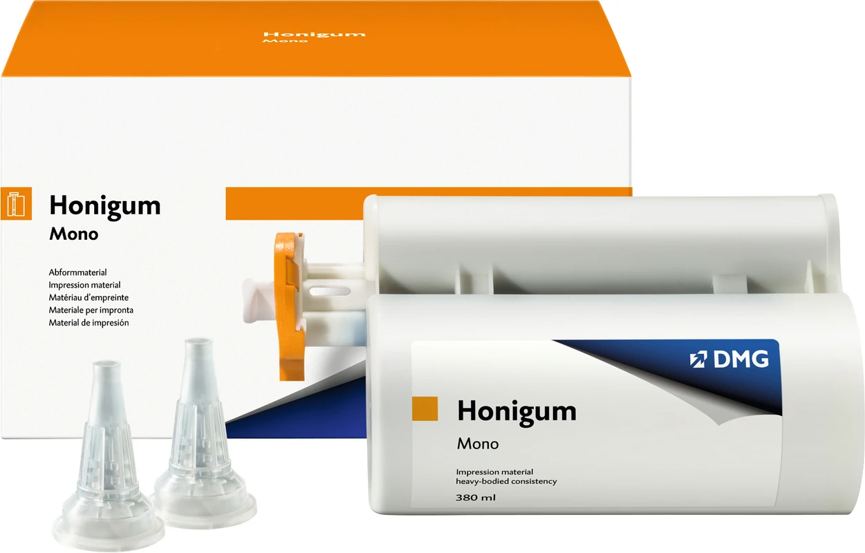 Honigum Mono Packung 380 ml Doppelkartusche, 10 MixStar-Tips