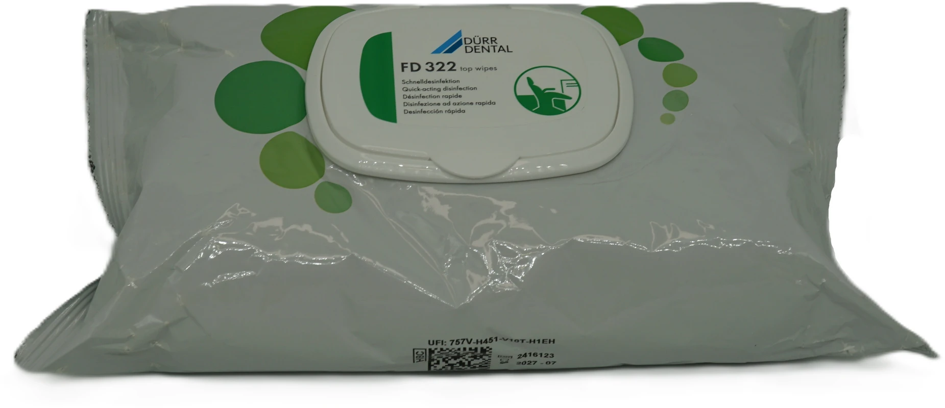 FD 322 top wipes Flächen-Desinfektion Beutel 50 Tücher FD 322 top wipes Flächen-Desinfektion Dürr Dental