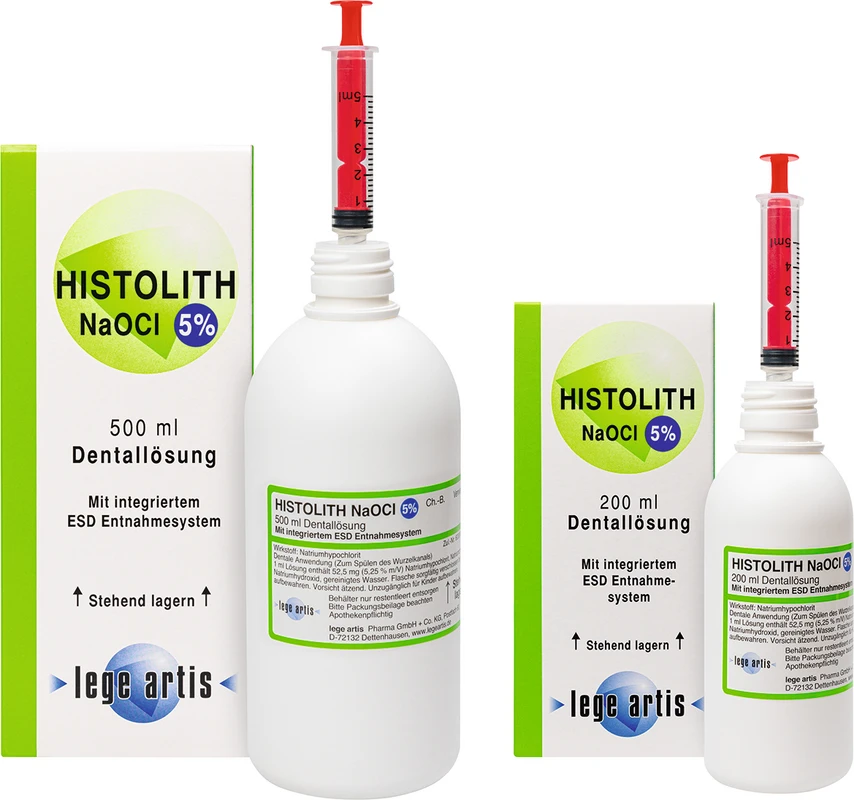 HISTOLITH NaOCl 5% Flasche 200 ml Lösung mit ESD-Entnahmesystem