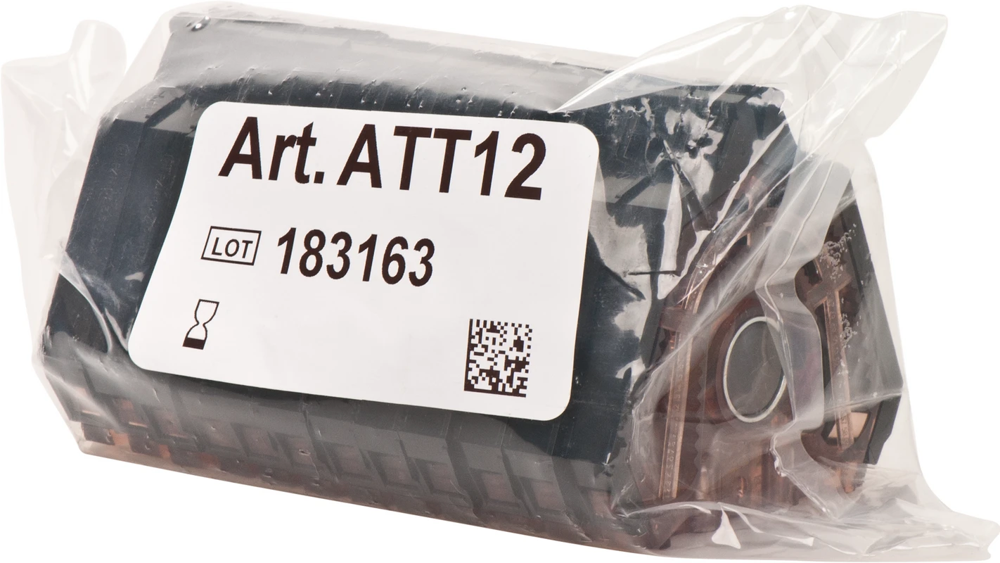 ACCU-TRAC Packung 12 Acrylglasrahmen braun, mit Verriegelungsarmen