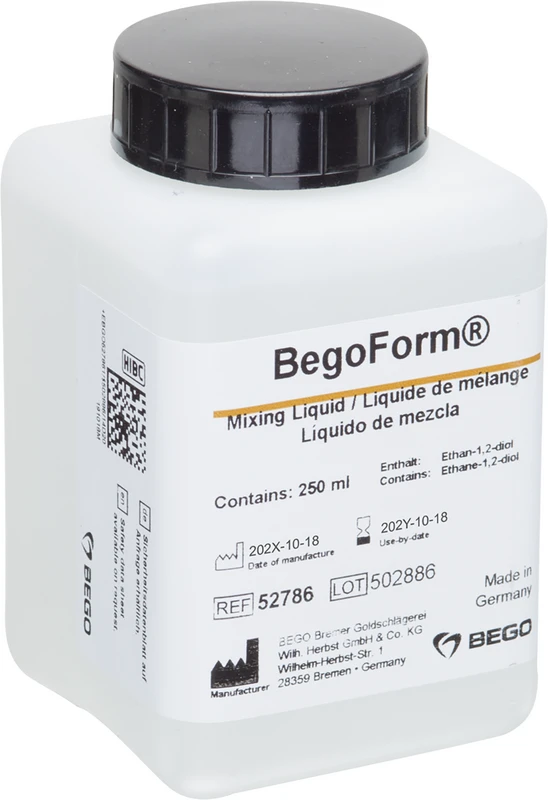 BegoForm® Flasche 250 ml Anmischliquid