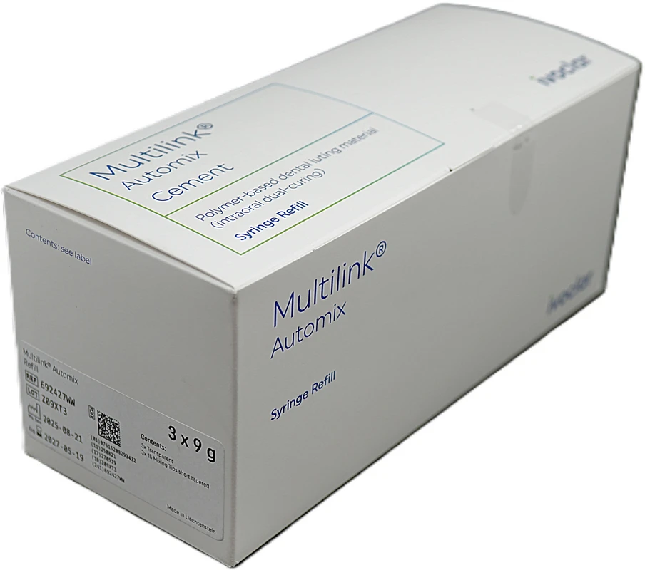 Multilink® Automix Packung 3 x 9 g Multilink Automix Spritze transparent, 3 x 15 Mischkanülen