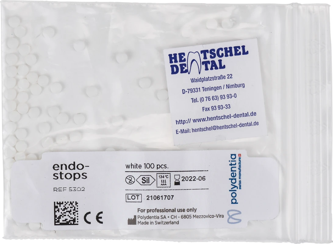 Endo Stops Packung 100 Stück weiß
